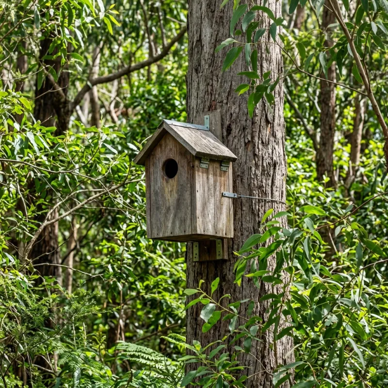 Animal nesting box installed as a humane alternative to a Caroline Springs roof cavity